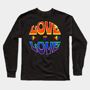 Love is Love Retro Grunge Long Sleeve T-Shirt